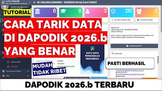 Cara Tarik Data Di Dapodik 2026b