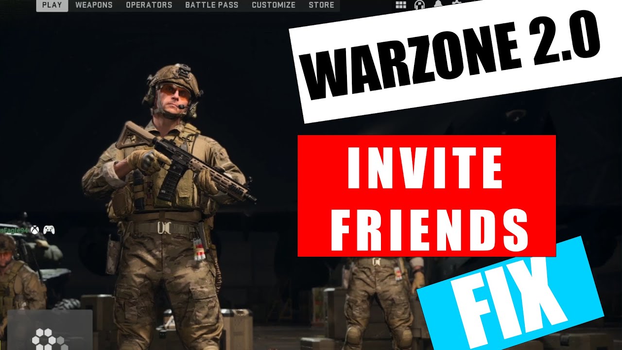 CAN'T INVITE FRIENDS WARZONE FIX FAST!!!