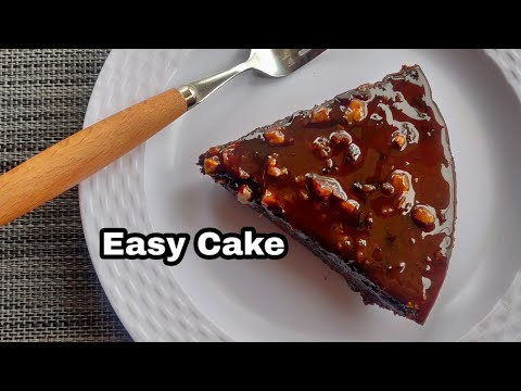 3-ingredients-chocolate-cake-in-kadai-|-egg-less-&-without-oven-cake-|-yummy-cake-recipe