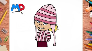HOW TO DRAW EDITH FROM DESPICABLE ME | MASTER OF DRAWING #121