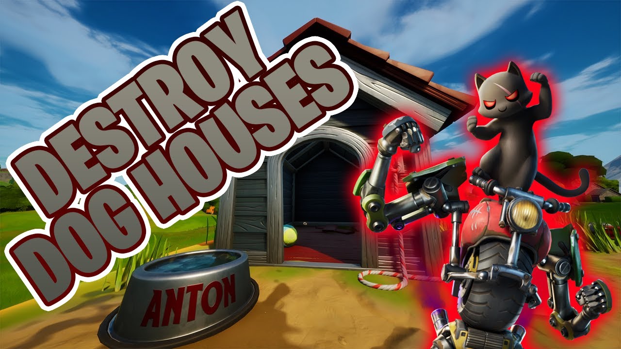 DESTROY DOG HOUSES CHALLENGE GUIDE (Best Location) | Fortnite