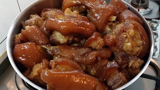 RESEP DAN CARA MASAK KAKI BABI KECAP ALA CHINESE RESTAURANT || ENAK SIMPLE PRAKTIS