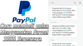 Cara membeli pulsa menggunakan paypal