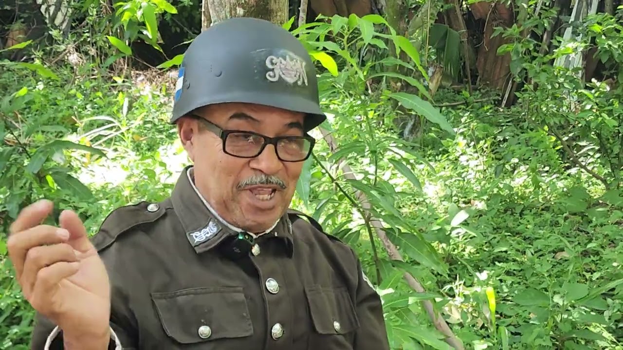 Nos tocó que cuidar los restos del helicóptero y de los camaradas