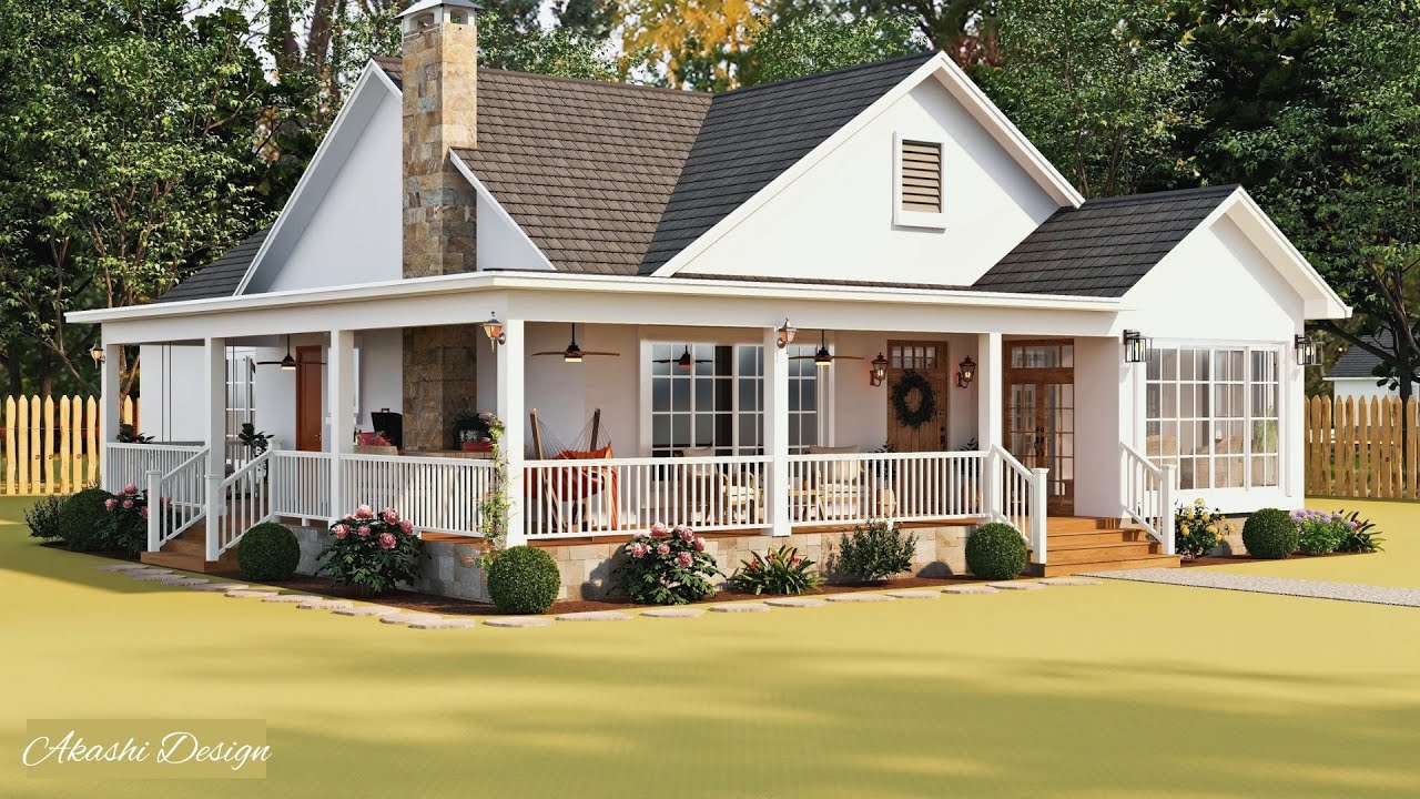 Wrap Around Porch House Plans  Wrap Around Porch Floor Plans