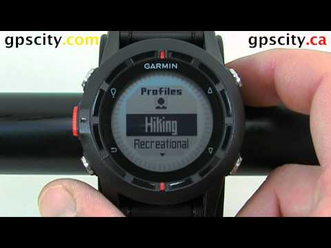 Understanding the Profiles in the Garmin fenix Outdoor Watch with GPS CIty