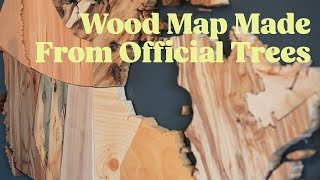 Map of Canada Made Out of Wood From Each Province and Territory's Official Tree (Compilation)