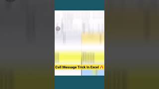 Excel me data entry Shortcut Trick | Shift | F5 | Cell Massage Trick In Excel shorts exceltricks