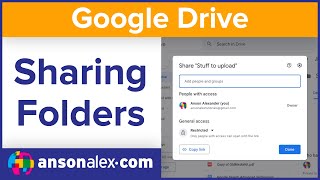 How to share a folder in Google Drive with other users so they can ...