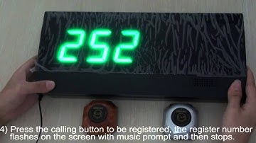 SINGCALL wireless table calling system,the display shows 2 kinds of different colors.APE2600 APE560