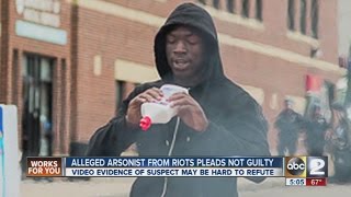 Arsonist from Baltimore riots pleads not guilty