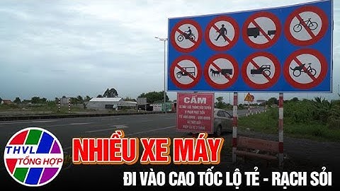 Nhiều xe máy đi vào cao tốc Lộ Tẻ - Rạch Sỏi