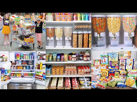 Satisfying COSTCO HAUL RESTOCK + REFILL for Back to School REFRIGERATOR + PANTRY Organization Ideas