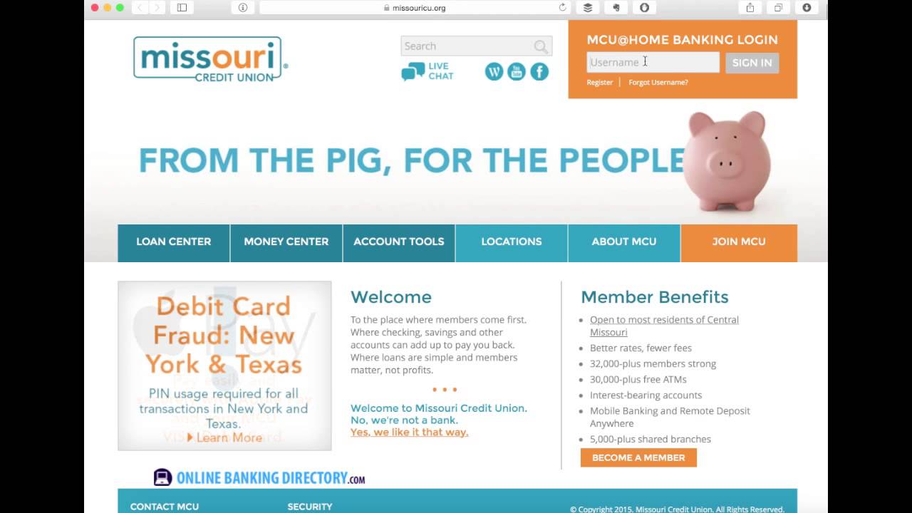 Missouri Credit Union Online Banking Login Information YouTube Missouri Credit Union Online Banking Login Information YouTube
