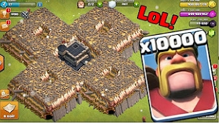 10000 KINGS VS 500 Buildings | OMG | clash of clans