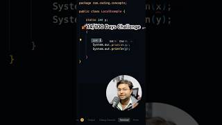 🚀 14/100 Days Coding Challenge Java Interview Questions Series | Local Variable #codingchallenge screenshot 4
