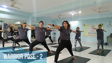 Power Yoga Warrior Poses 1, 2, 3