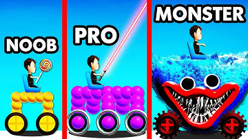 NOOB vs PRO vs MONSTER BATTLE CAR (Draw Joust)