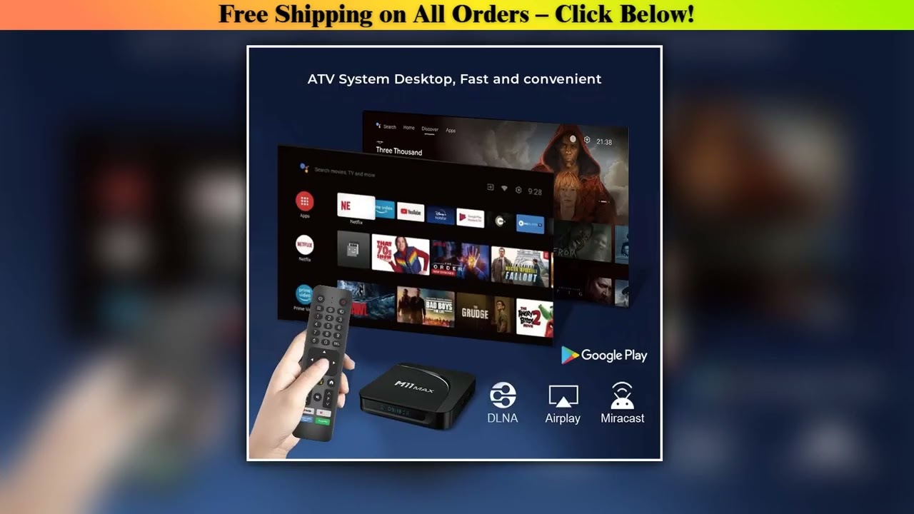 Original M11 Max Smart TV Box 4G 32G S905X5M Android 14 4K HD Set Top Box HDR10+ Wifi6 2.4G & 5G