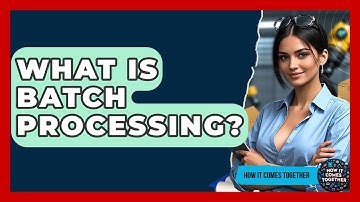 What Is Batch Processing? - How It Comes Together