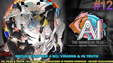 Ai Somnium Files 2 nivarnA walkthrough #12 - Mizuki chapter 4: M1 Visions - All 5 eyeballs