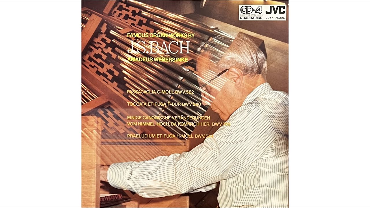 Vinyl Bach Passacaglia cmoll, BWV. 582 (Amadeus Webersinke) YouTube