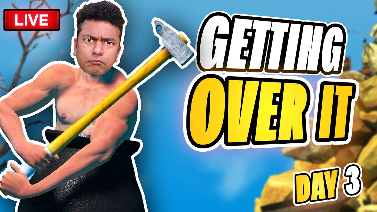 playing getting over it | day 2 - YouTube