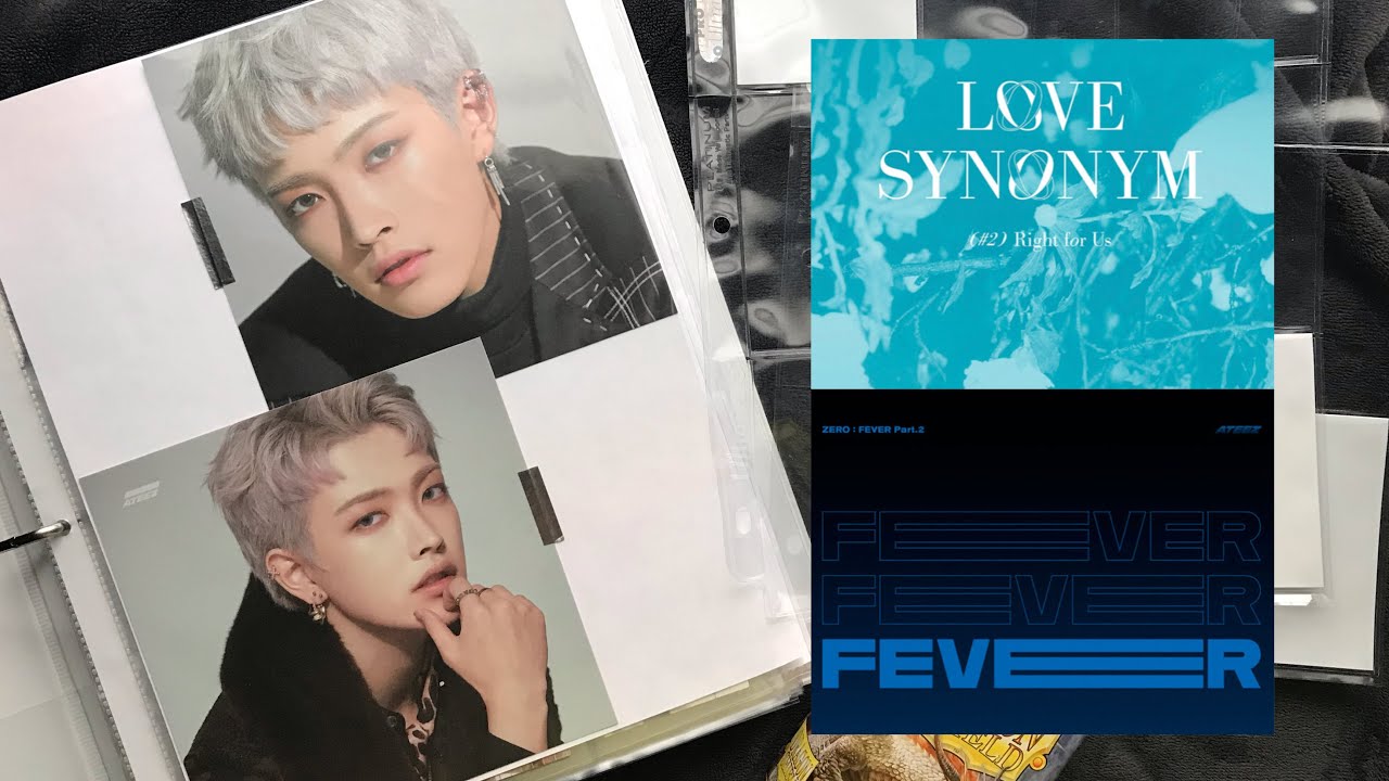 preparing my binders for wonho love synonym pt 2 & ateez zero fever pt