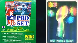 1990 Pro Set Football! THE SEARCH FOR THE LOMBARDI TROPHY 🏆