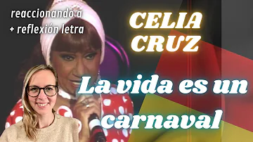 🇩🇪 Alemana reaccionando primera vez a Celia Cruz - La vida es un carnaval 🇨🇺