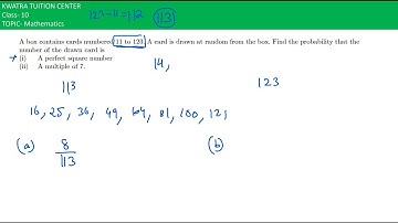 17. A box contains cards numbered 11 to 123. A card is drawn at random from the box