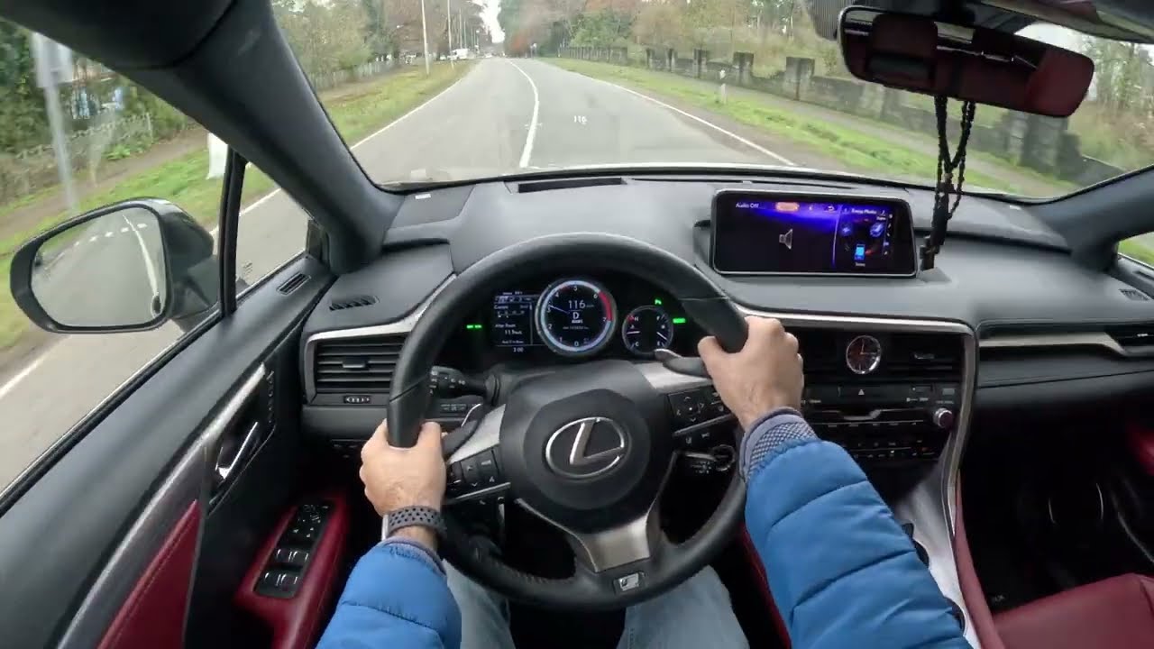 2018 Lexus RX 450h F-Sport driving countryside 4K