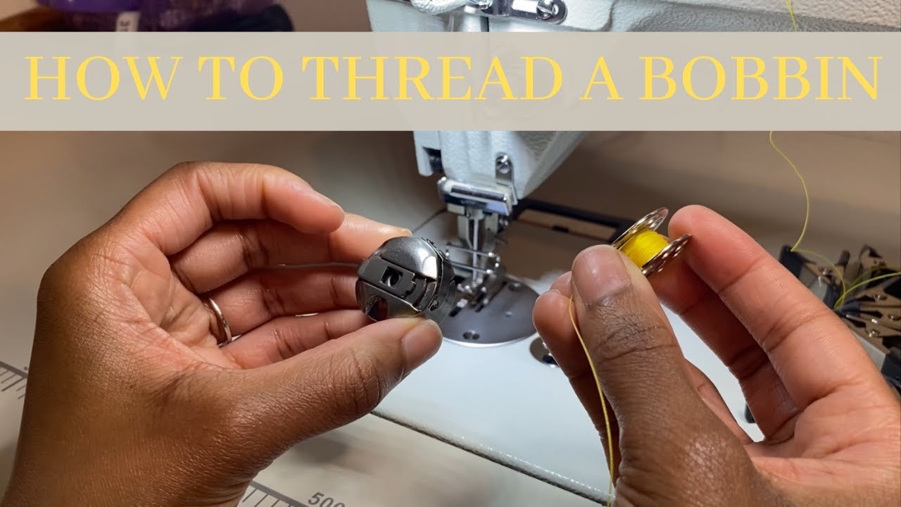 How to Thread A Bobbin Industrial Sewing Machine YouTube