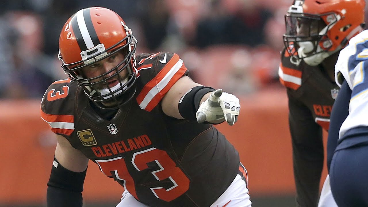 The browns leave. Joe Thomas Browns. Cleveland Browns.