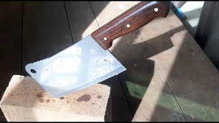 how to make customised wood handle for sharph cleaver knife.