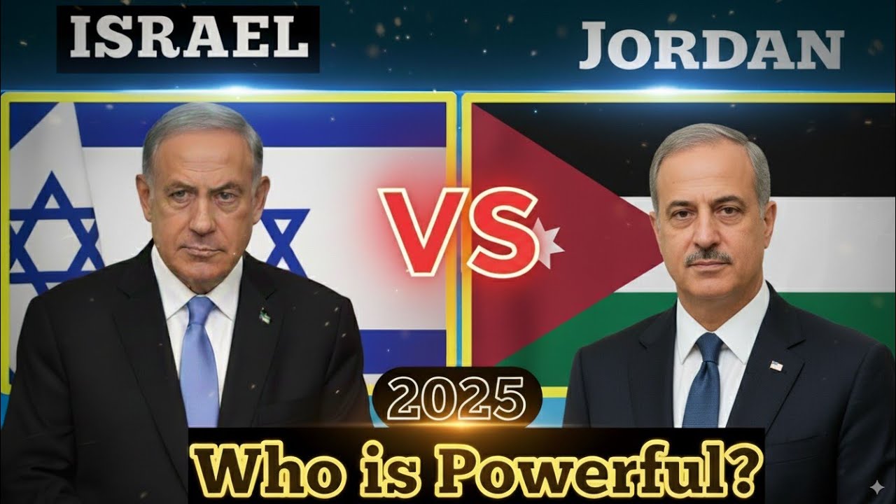 Israel vs Jordan Military Power Comparison 2025 | Jordan vs Israel Army Strength | Who is Powerful?