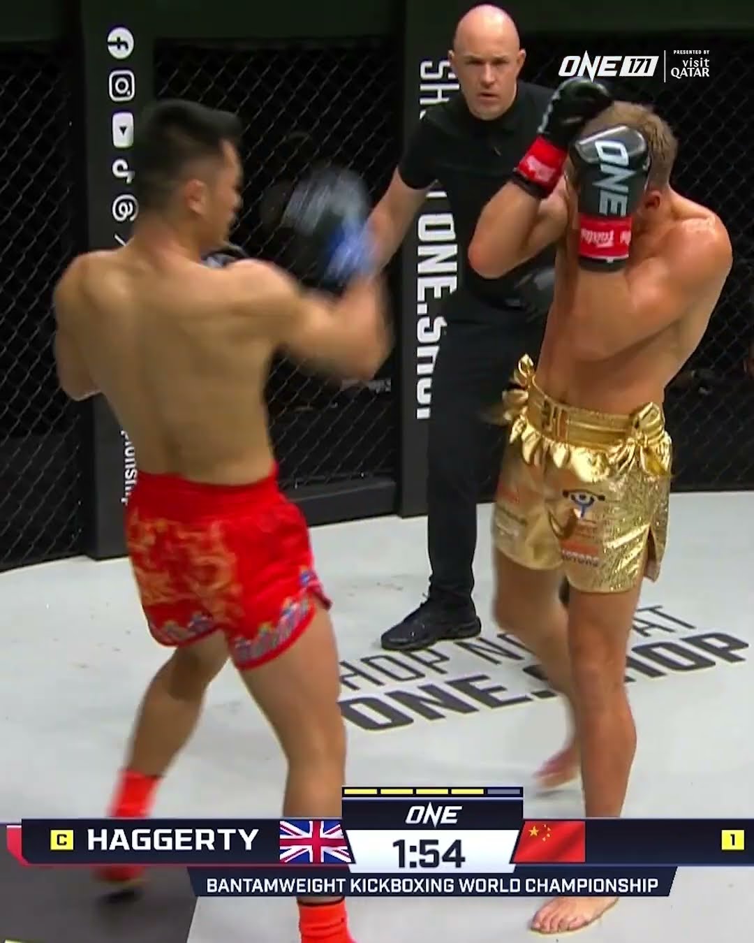 Jonathan Haggerty and Wei Rui went back and forth in the co-main event of ONE 171: Qatar! ?