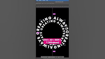 How to Create a Spiral Text Effect in Adobe Photoshop! #shorts #photoshop #tutorial #graphicdesign