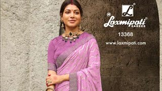 Laxmipati Saree New Foil Prints Laheria Print Chiffon Saree