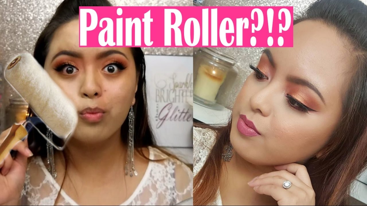 Applying Foundation with a PAINT ROLLER MaraiahCrystal YouTube