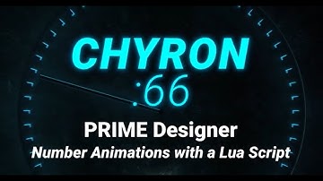 Chyron :66 - PRIME Designer - Number Animations with a Lua Script