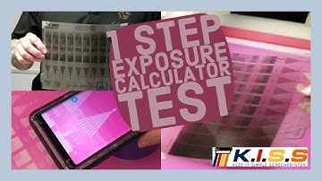 How to use 1 Step Kiwo Screen Print Exposure Calculator, to quickly find the Perfect exposure time