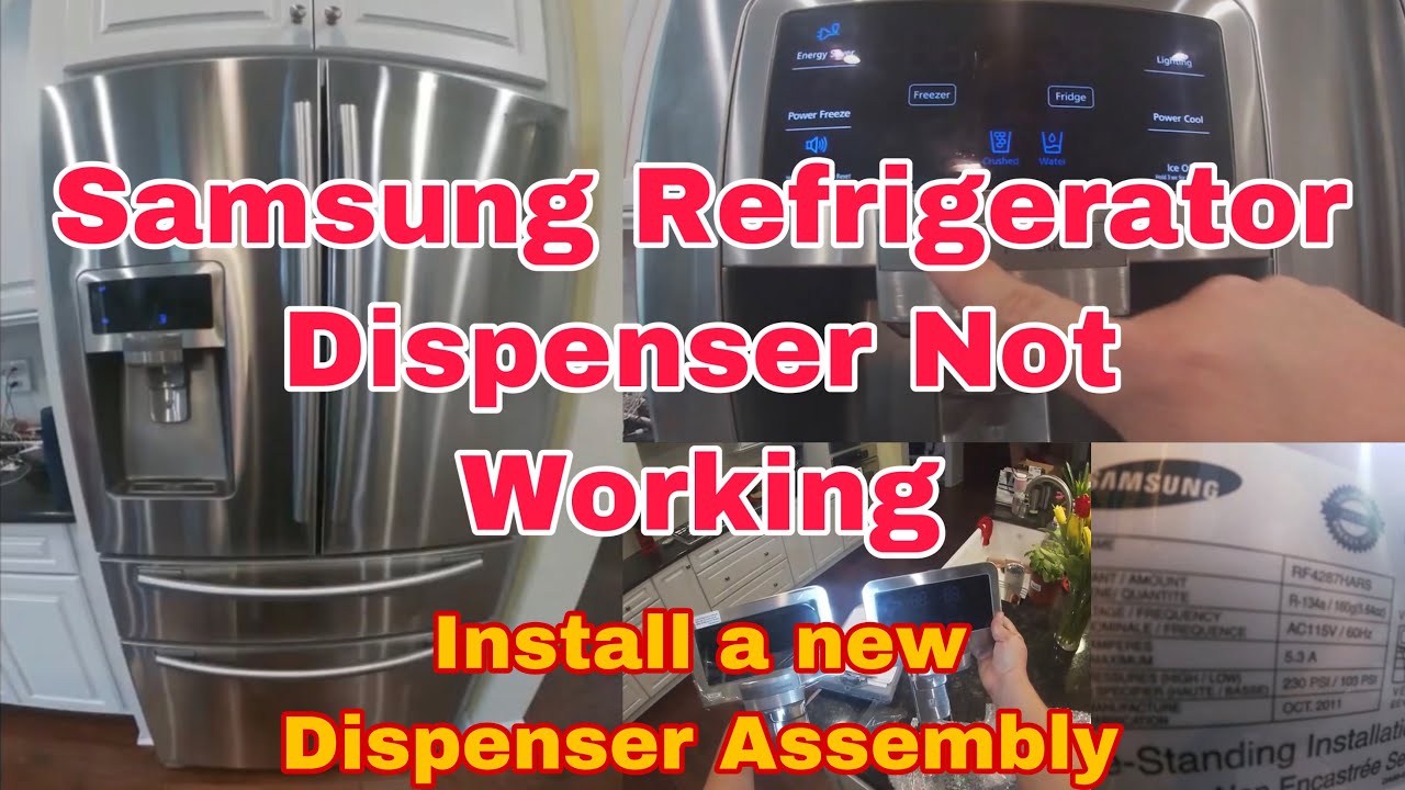 How To Fix Samsung Refrigerator Water/Ice Dispenser NOT