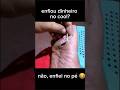 Dinheiro no pé 😂 #engraçado #memes #comedia #dinheiro #pe