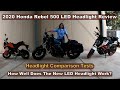 2020 Honda Rebel LED Headlight Review & Test