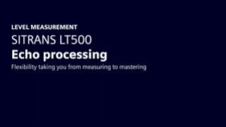 Understand echo processing using SITRANS LT500 level measurement controller