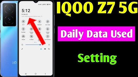 iqoo z7 5g me daily data use Kaise dekhe | iqoo z7 daily data usage settings