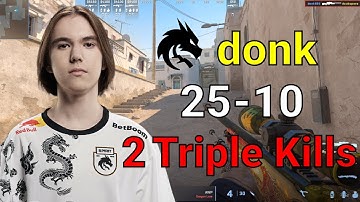 CS2 donk POV Faceit Dust2 (25-10) | Most 3-kills 2 | 2024/09/23 | #cs2 #csgo