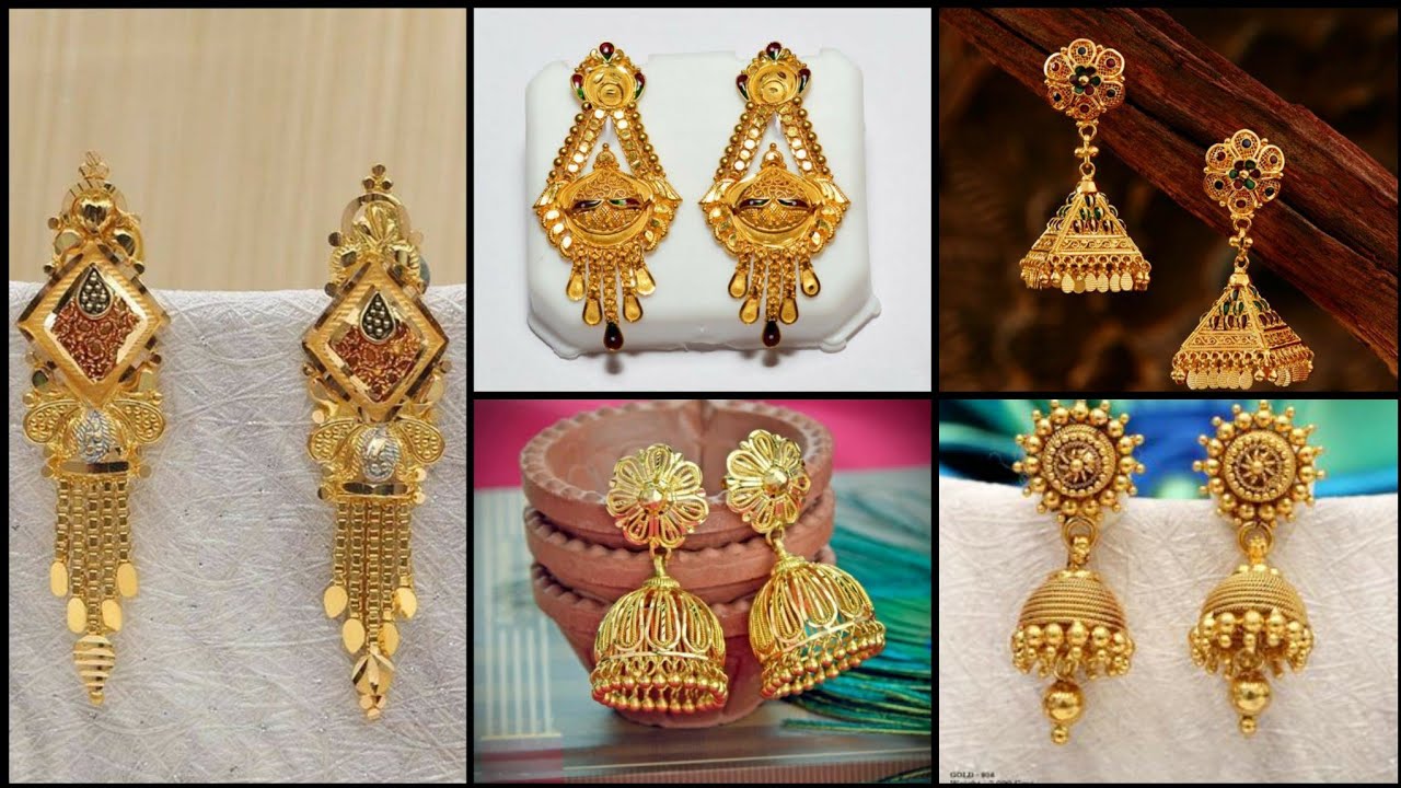 Flipkart.com - Buy AFJ GOLD One gram Gold Plated Traditional Trendy Stylish  Earrings Ruby Alloy Chandbali Earring Online at Best Prices in India
