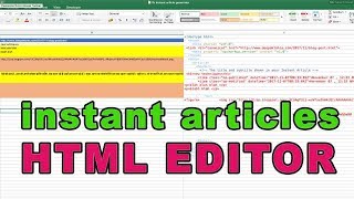 instant articles html editor | excel file attached - vbatip#36